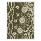Alcove Studio Murriyang Green Printed Wall Art