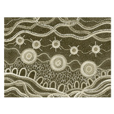 Alcove Studio Murriyang Green Printed Wall Art