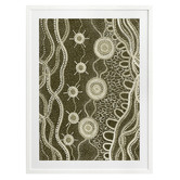 Alcove Studio Murriyang Green Printed Wall Art