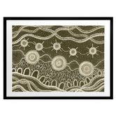 Alcove Studio Murriyang Green Printed Wall Art