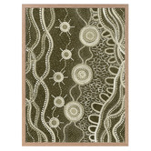 Alcove Studio Murriyang Green Printed Wall Art