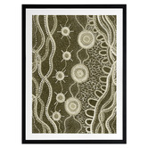 Alcove Studio Murriyang Green Printed Wall Art