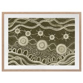 Alcove Studio Murriyang Green Printed Wall Art