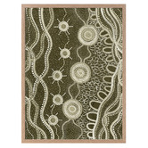 Alcove Studio Murriyang Green Printed Wall Art