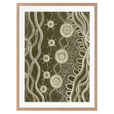 Alcove Studio Murriyang Green Printed Wall Art