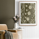 Alcove Studio Murriyang Green Printed Wall Art