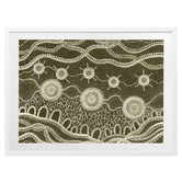 Alcove Studio Murriyang Green Printed Wall Art
