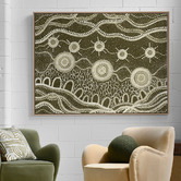 Alcove Studio Murriyang Green Printed Wall Art