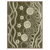 Alcove Studio Murriyang Green Printed Wall Art