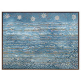 Alcove Studio Wubunginya Blue Printed Wall Art