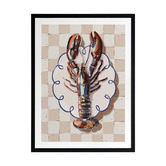 Alcove Studio Al Fresco Dinner Red Printed Wall Art