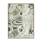 Alcove Studio River Country Green Canvas Wall Art