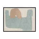 Alcove Studio Light Teal Composed Printed Wall Art