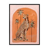 Alcove Studio Orange Thinking of You Printed Wall Art