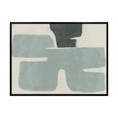 Alcove Studio Light Teal Poised Printed Wall Art