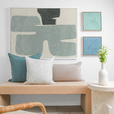 Alcove Studio Light Teal Poised Printed Wall Art