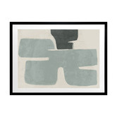 Alcove Studio Light Teal Poised Printed Wall Art