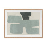 Alcove Studio Light Teal Poised Printed Wall Art