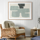 Alcove Studio Light Teal Poised Printed Wall Art