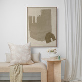 Alcove Studio Light Brown Blase Printed Wall Art