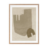 Alcove Studio Light Brown Blase Printed Wall Art