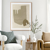 Alcove Studio Light Brown Blase Printed Wall Art