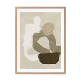 Alcove Studio Dark Brown At Ease Printed Wall Art