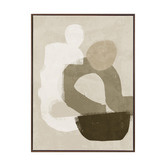 Alcove Studio Dark Brown At Ease Printed Wall Art