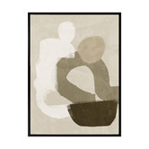 Alcove Studio Dark Brown At Ease Printed Wall Art
