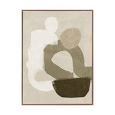 Alcove Studio Dark Brown At Ease Printed Wall Art