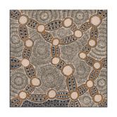 Alcove Studio Brown Wanakiji Jukurrpa Printed Wall Art