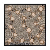 Alcove Studio Brown Wanakiji Jukurrpa Printed Wall Art