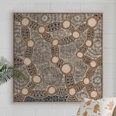 Alcove Studio Brown Wanakiji Jukurrpa Printed Wall Art