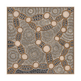 Alcove Studio Brown Wanakiji Jukurrpa Printed Wall Art