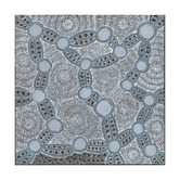 Alcove Studio Blue Wanakiji Jukurrpa Printed Wall Art