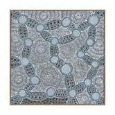 Alcove Studio Blue Wanakiji Jukurrpa Printed Wall Art