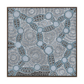 Alcove Studio Blue Wanakiji Jukurrpa Printed Wall Art