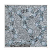 Alcove Studio Blue Wanakiji Jukurrpa Printed Wall Art