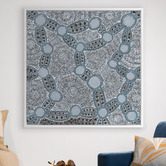 Alcove Studio Blue Wanakiji Jukurrpa Printed Wall Art