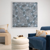 Alcove Studio Blue Wanakiji Jukurrpa Printed Wall Art