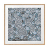 Alcove Studio Blue Wanakiji Jukurrpa Printed Wall Art