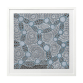 Alcove Studio Blue Wanakiji Jukurrpa Printed Wall Art
