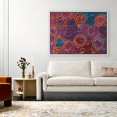 Alcove Studio Dark Pink Yankirri Jukurrpa III Printed Wall Art