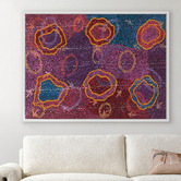 Alcove Studio Dark Pink Yankirri Jukurrpa III Printed Wall Art