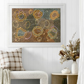Alcove Studio Multi-Coloured Yankirri Jukurrpa III Printed Wall Art
