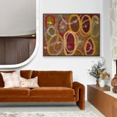 Alcove Studio Red Yankirri Jukurrpa IV Printed Wall Art