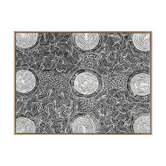 Alcove Studio Grey Pikilyi Jukurrpa Printed Wall Art