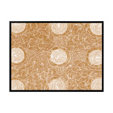 Alcove Studio Mustard Pikilyi Jukurrpa Printed Wall Art