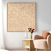 Alcove Studio Mustard Lukarrara Jukurrpa Printed Wall Art