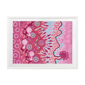 Alcove Studio Dark Pink Birrbay Connection Printed Wall Art